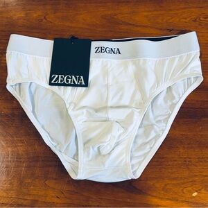 ZEGNA***Men's White Brief Underwear***Med. $118